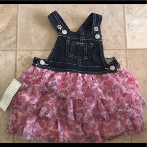 Toddler girls Jordache jean overall skirt
